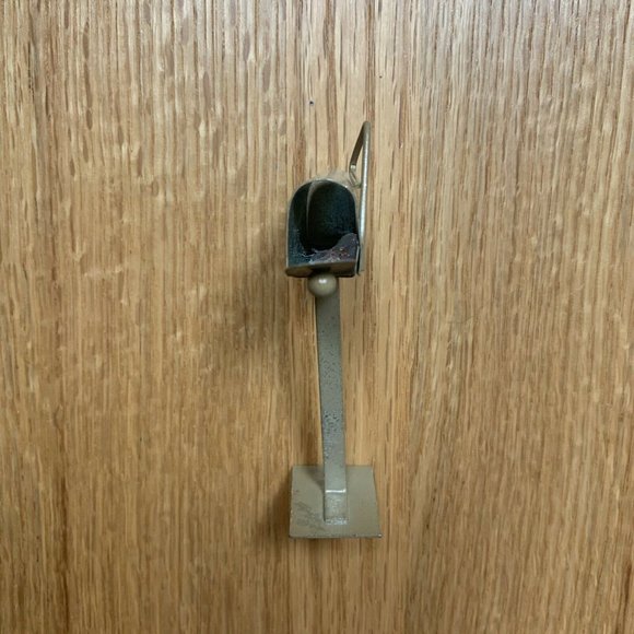 Vintage Dollhouse Mailbox Metal Miniature Handcrafted W/ Heart Decor Garden Cute - Picture 5 of 10